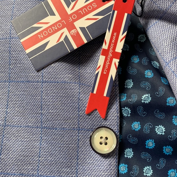 🔥🔥🔥Soul of London Light Blue Sport Jacket size 38 or S🔥🔥🔥 - Picture 12 of 12